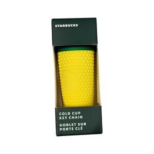 Starbucks Limited Edition Hawaii Studded Pineapple Grommet Cold Cup Key Chain Or